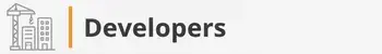 Developers icon with text